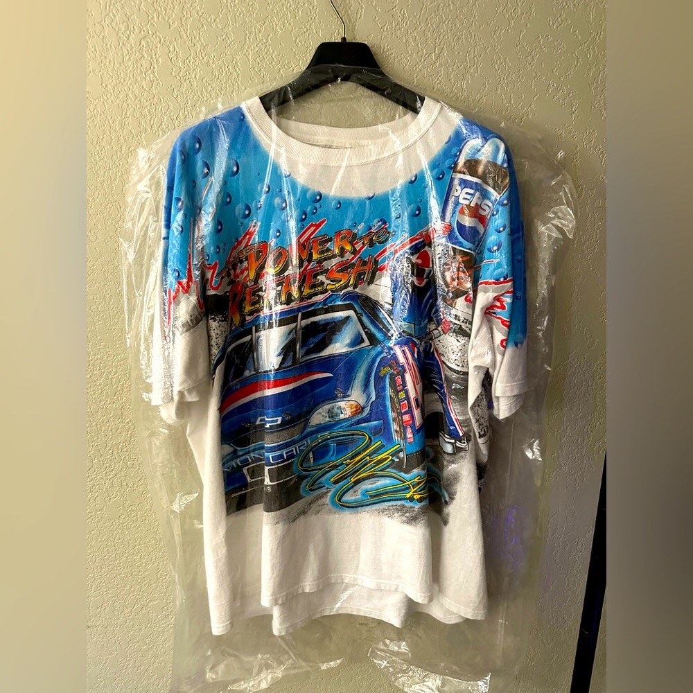 Vintage NASCAR Jeff Gordon Pepsi AOP Chase Shirt RARE!